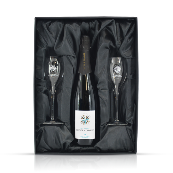 Victor & Charles Blanc de Blancs Vintage 2016 in exklusiver Geschenkverpackung